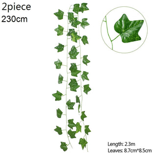 Wisteria Artificial Flower Vine Ivy Leaf Garland Silk Rose Flowers Rattan String Vine Wedding Arch Flower Home Garden Decoration ALODIA STORE