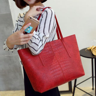 Big Bag 2023 fashion women pu leather handbag luxury tote shopper bag designer ALODIA STORE