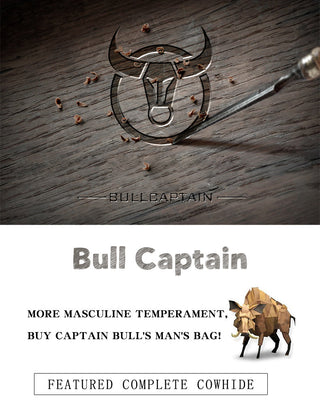 BULLCAPTAIN Leather Crossbody Bag Men Crazy Horse Leather Chest Bags New Fashion Multi-function card bag's mobile phone bages ALODIA STORE