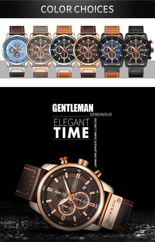 CURREN Fashion Date Quartz Men Watches Top Brand Luxury Male Clock Chronograph Sport Mens Wrist Watch Hodinky Relogio Masculino ALODIA STORE