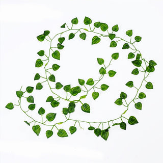 1Pcs 210Cm Green Silk Artificial Hanging Christmas Garland Plants Vine Leaves Diy Home Wedding Party Bathroom Garden Decoration ALODIA STORE