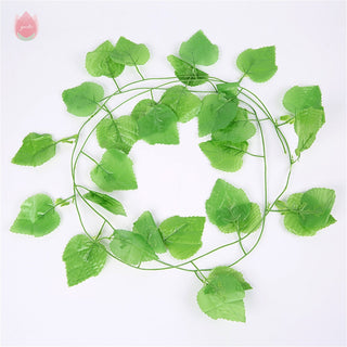 1Pc 230Cm Green Vine Silk Artificial Ivy Hanging Leaf Garland Plant Creeper Leaf Home Decor Wedding Bathroom Garden Decoration ALODIA STORE