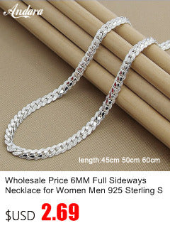 New Trendy Men's 6MM 60cm Snake Chain Necklace for Women Fashion 925 Jewelry Sterling Silver Necklace ALODIA STORE
