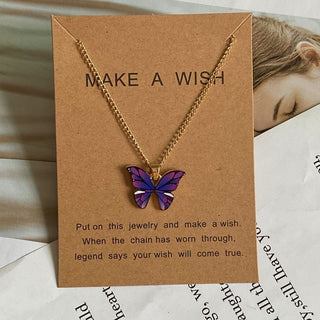 Fashion Women Necklace Korea Style New Butterfly Pendant Necklace Gift For Girl  Cute Lovely Neck Jewelry Wholesale Dropshipping ALODIA STORE