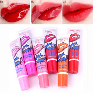 Amazing 6 Colors Peel Off Liquid Lipstick Waterproof Long Lasting Lip Gloss Lint Mask Makeup Tattoo Lipgloss Lipsticks Cosmetic ALODIA STORE