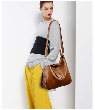 DIDABEAR Hobo Bag Leather Women Handbags Female Leisure Shoulder Bags Fashion Purses Vintage Bolsas Large Capacity Tote bag ALODIA STORE