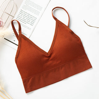 Women Sexy Crop Tops Tube Top Female Streetwear Sleeveless Camis Seamless Sports Lingerie Tee Bra Crop Top Bandeau Top Tank ALODIA STORE