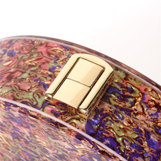 Semicircle Acrylic Wallet Women Evening Clutches Design Bag ALODIA STORE