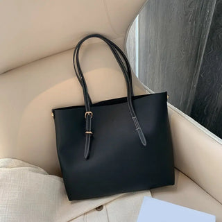 2pcs/Set PU Leather Handbag Women Large Capacity Casual Shoulder bags