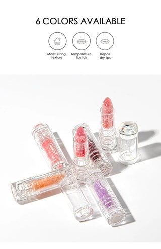 QIBEST Newest Lip Balm Wholesale Lip Care Lip Plumper Moisturizing Lip Balm Color Changing Lip Balm Glitter Lip Balm For Girl ALODIA STORE