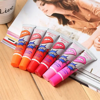 Amazing 6 Colors Peel Off Liquid Lipstick Waterproof Long Lasting Lip Gloss Lint Mask Makeup Tattoo Lipgloss Lipsticks Cosmetic ALODIA STORE
