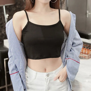 black crop top women summer sexy backless sleeveless spaghetti strap top women club party cami basic  top femme croptop tank top ALODIA STORE