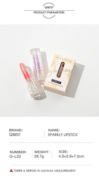 QIBEST Newest Lip Balm Wholesale Lip Care Lip Plumper Moisturizing Lip Balm Color Changing Lip Balm Glitter Lip Balm For Girl ALODIA STORE