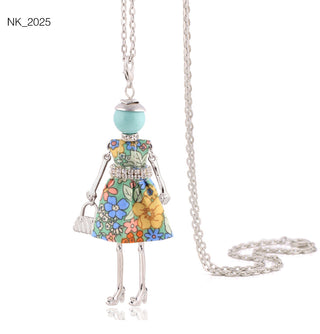 Cute Women Necklace Statement Lady Charm Long Trendy Necklace New Fashion Female Big Pendant Lovely Jewelry Gift Wholesale ALODIA STORE