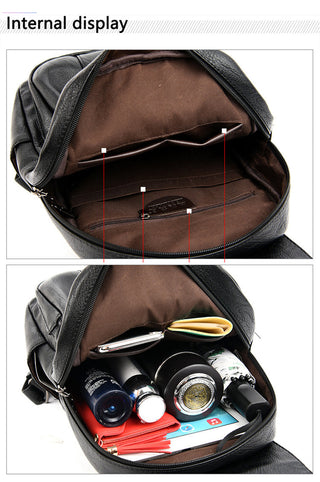 Women Leather Backpacks ALODIA STORE