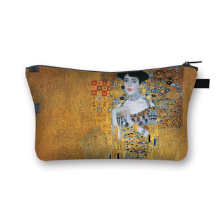 Starry Night / Kiss / Waterlily Painting Cosmetic Bag Van Gogh / Gustav Klimt / Monet Women ALODIA STORE