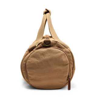 Male Large Capacity Canvas Travel Bags Men Fitness Sports Training Handbag With Shoes Pocket Black Khaki Shoulder Bag XA32M ALODIA STORE
