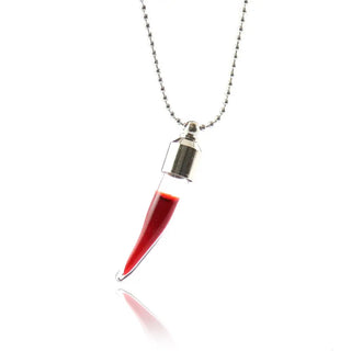 2PCS Glass Locket Urn Jewelry Cremation Jewelry Urn Necklace for Ashes Fillable vials Necklaces Blood Vial Necklace ALODIA STORE