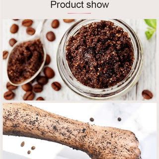 250g Arabica Coffee Body Scrub Cream Dry Dead Skin Exfoliating Polish Paste Anti Cellulite Stretch Mark Deep Cleansing ALODIA STORE