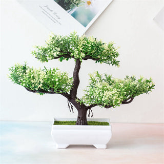 Artificial Plastic Plants Bonsai Small Tree Pot ALODIA STORE