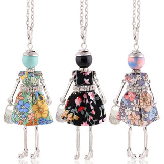 Cute Women Necklace Statement Lady Charm Long Trendy Necklace New Fashion Female Big Pendant Lovely Jewelry Gift Wholesale ALODIA STORE