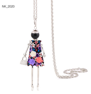 Cute Women Necklace Statement Lady Charm Long Trendy Necklace New Fashion Female Big Pendant Lovely Jewelry Gift Wholesale ALODIA STORE