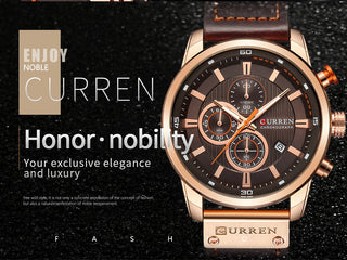 CURREN Fashion Date Quartz Men Watches Top Brand Luxury Male Clock Chronograph Sport Mens Wrist Watch Hodinky Relogio Masculino ALODIA STORE
