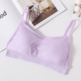 Women Sexy Crop Tops Tube Top Female Streetwear Sleeveless Camis Seamless Sports Lingerie Tee Bra Crop Top Bandeau Top Tank ALODIA STORE