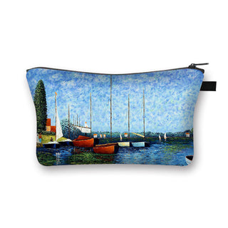 Starry Night / Kiss / Waterlily Painting Cosmetic Bag Van Gogh / Gustav Klimt / Monet Women ALODIA STORE