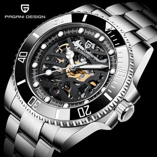 PAGANI DESIGN Stainless Steel Waterproof Mechanical Watch Top Brand Sapphire Glass Automatic Watch Luxury Business Men Watch ALODIA STORE