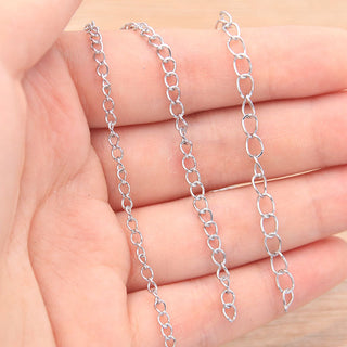 5 Meters/Lot 3 Size Stainless Steel Polishing Necklace Tail Chains For DIY Jewelry Findings Making Materials Handmade Supplies ALODIA STORE
