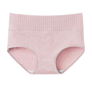 Cotton  Underwear Panties High Waist Briefs Solid Color Breathable Underpants Seamless Soft Lingerie Girls Fashion Briefs ALODIA STORE