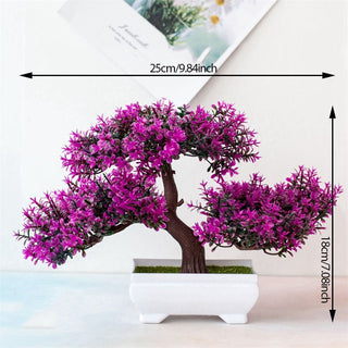 Artificial Plastic Plants Bonsai Small Tree Pot ALODIA STORE