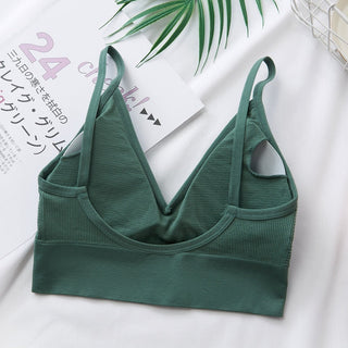 Women Sexy Crop Tops Tube Top Female Streetwear Sleeveless Camis Seamless Sports Lingerie Tee Bra Crop Top Bandeau Top Tank ALODIA STORE
