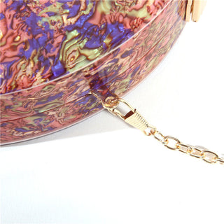 Semicircle Acrylic Wallet Women Evening Clutches Design Bag ALODIA STORE