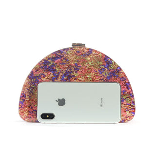 Semicircle Acrylic Wallet Women Evening Clutches Design Bag ALODIA STORE