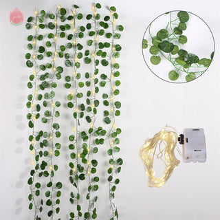 1Pc 230Cm Green Vine Silk Artificial Ivy Hanging Leaf Garland Plant Creeper Leaf Home Decor Wedding Bathroom Garden Decoration ALODIA STORE