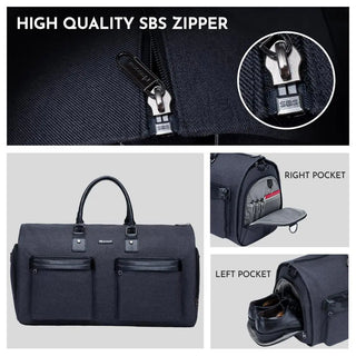 Grey Carry On Business Travel Duffel Bag Cosmetic Bag Overnight Weekender Bag  Duffel Hanging Clothes Bag in 2020 ALODIA STORE