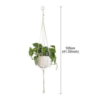 Macrame Handmade Plant Hanger Baskets Flower Pots Holder Balcony Hanging Decoration Knotted Lifting Rope Home Garden Supplies ALODIA STORE