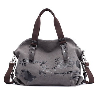 Women Canvas Messenger Bags Female Crossbody Bags Solid Shoulder Bag Fashion Casual Designer Female Handbag Large Capacity Tote ALODIA STORE