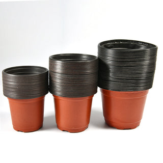 20pcs/50pcs Plastic Grow Box Fall Resistant Tray For Home Garden Plant Pot Nursery Transplant Flower Pots ALODIA STORE