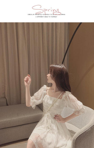 Fairy Dress Lace Chiffon Japan Style Kawaii Elegant Vintage Dress ALODIA STORE