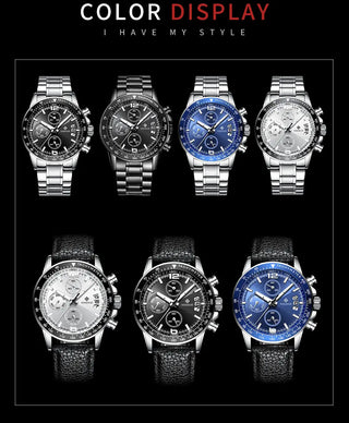 WISHDOIT New Fashion Men's Watch Top Luxury Brand Watch 30m Waterproof Luminous Stainless Steel Men's Watch Reloj hombre ALODIA STORE
