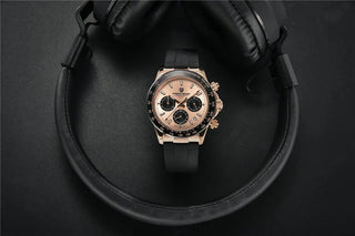 PAGANI DESIGN Top Brand New Men Quartz Wristwatch Luxury Sapphire Glass Sports Watch Rubber Strap Chronograph Watch Men Relogio ALODIA STORE