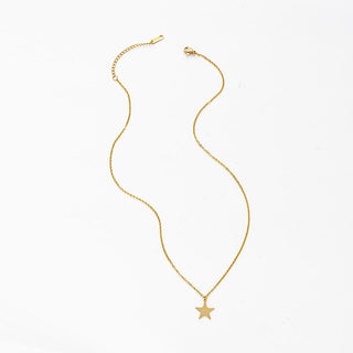Wild&amp;Free Gold Plated Triangle Moon Star Pendant Necklace For Women Girls Short Geometric Charm Necklace ladies gift ALODIA STORE
