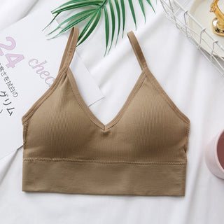 Women Sexy Crop Tops Tube Top Female Streetwear Sleeveless Camis Seamless Sports Lingerie Tee Bra Crop Top Bandeau Top Tank ALODIA STORE