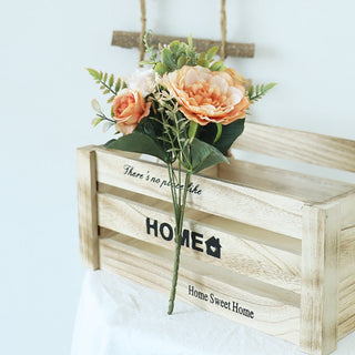 Autumn Artificial Peony Flowers Bride Silk Rose Bouquet DIY Wedding Home Garden Decoration Accessories Fall Hydrangea Fake Plant ALODIA STORE