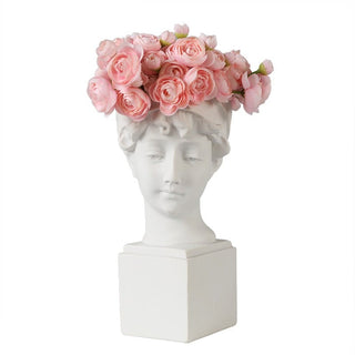 Nordic Creative Portrait Vase Human Head Resin David Medici Venus Statue Modern Nordic Decoration Decoration Home Decoration ALODIA STORE