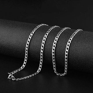 Stainless Steel Chain Necklace Long Hip Hop for Women Men on The Neck Fashion Jewelry Gift Accessories Silver Color Choker ALODIA STORE