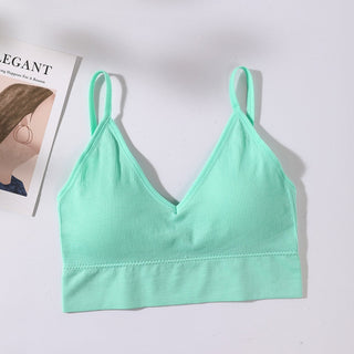 Women Sexy Crop Tops Tube Top Female Streetwear Sleeveless Camis Seamless Sports Lingerie Tee Bra Crop Top Bandeau Top Tank ALODIA STORE